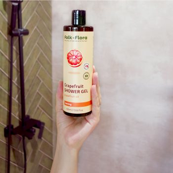 Folk & Flora Grapefruit gel de dus revigorant - imagine 3